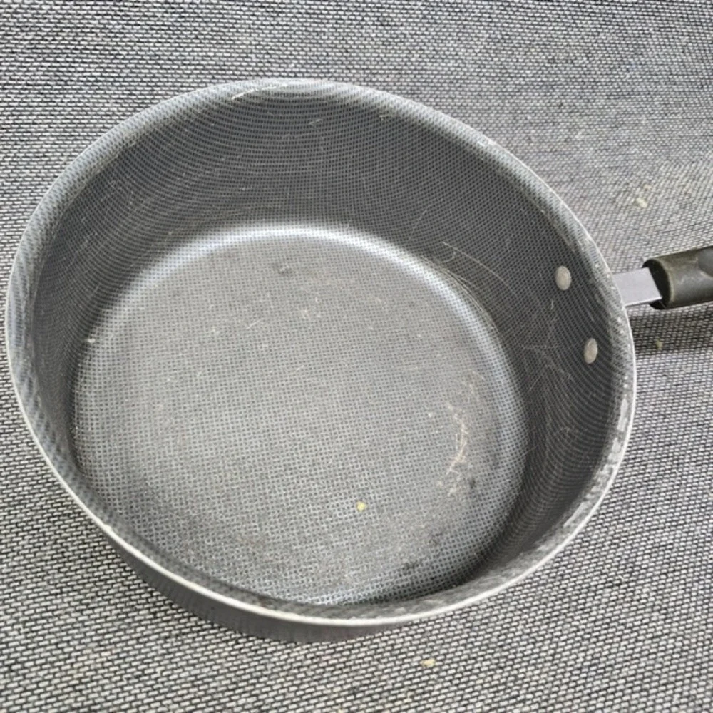 4pc‎ Saucepan Set Nesting Non-Stick Honeycomb Black Good 6-8in Pots